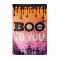 Boo To You Lustre Garden Flag