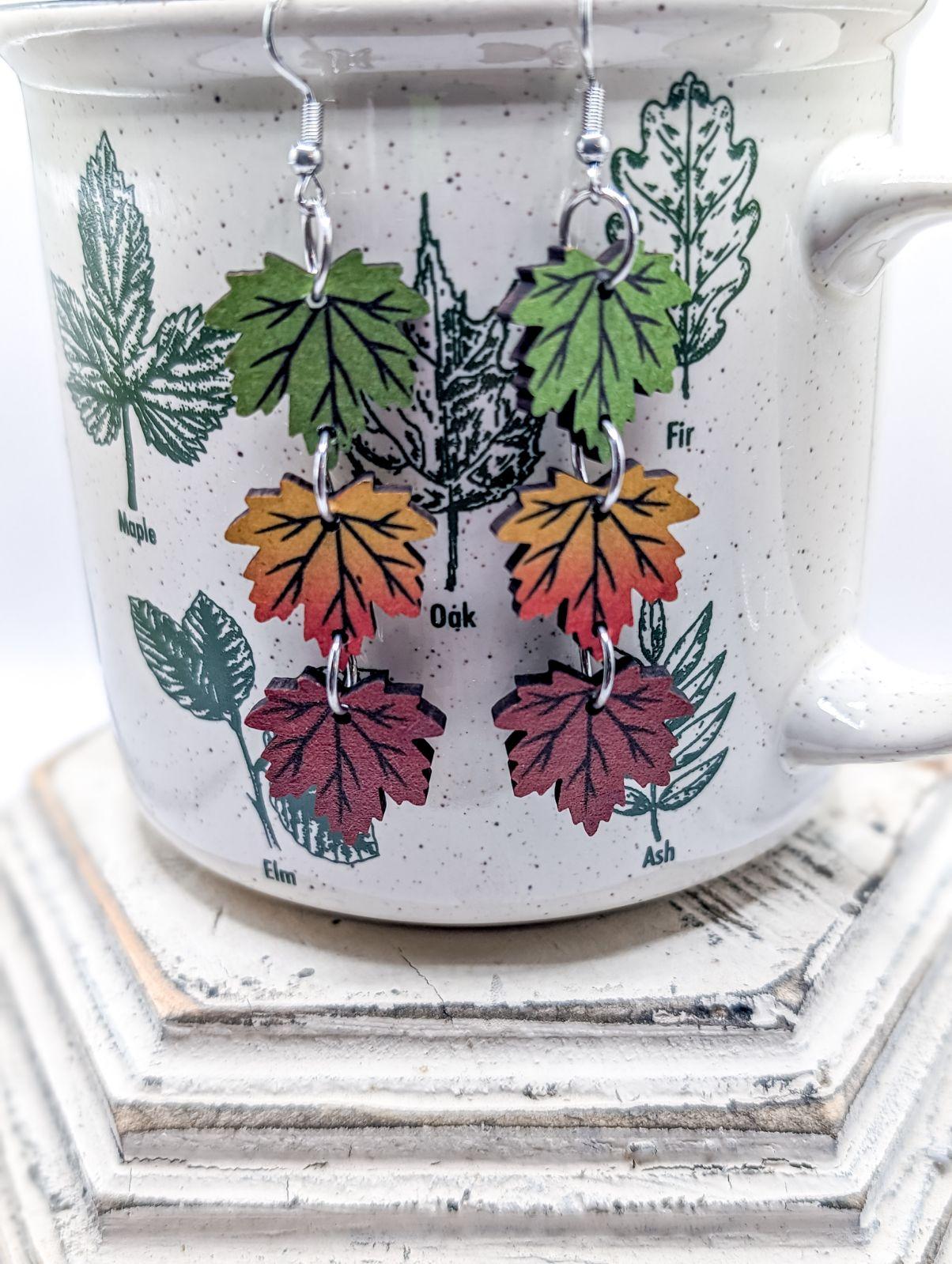 Beautiful Fall Leaf Earrings