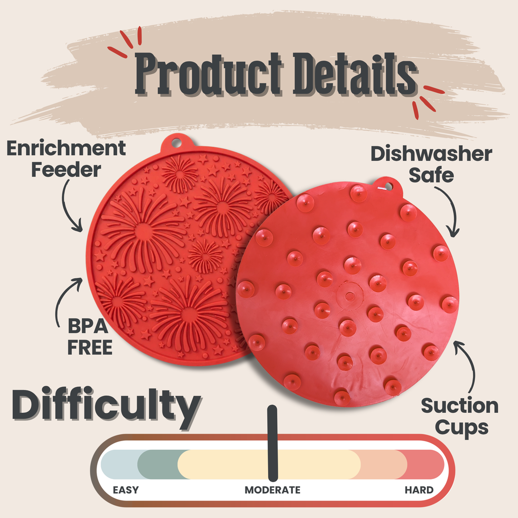 Dog Lick Mats with Suction Cups