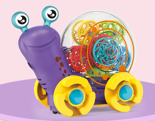 Electric Universal Snail Toy Car | With Music & Light Features - # BAGE81110025
