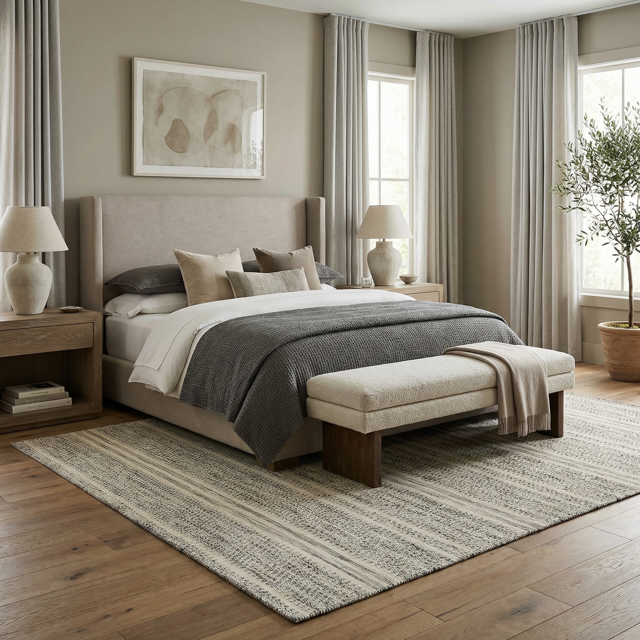 Arabi Wool Area Rug